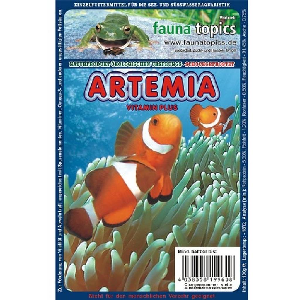 Artemia (Salinenkrebse), gefroren, Blister, 100g